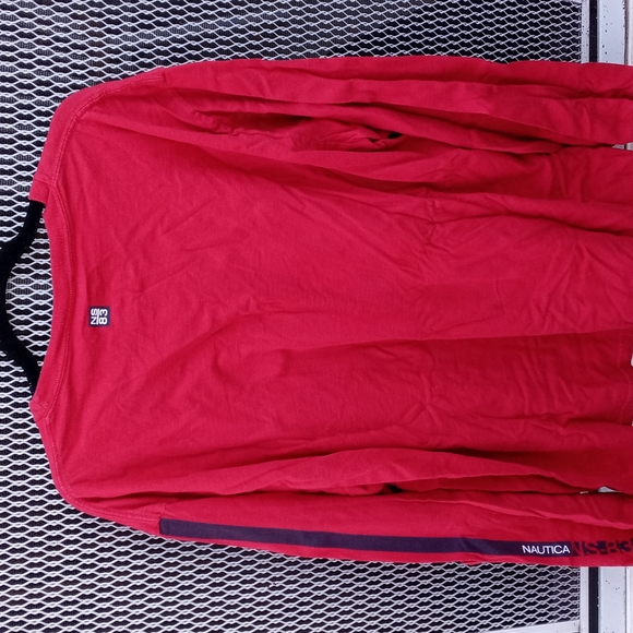 Nautica long sleeved T-shirt Red/Navy Size XXL - Picture 4 of 6